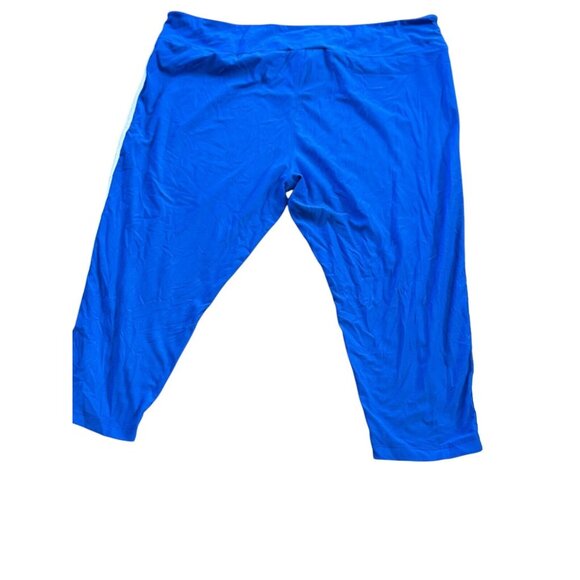 Walt Disney World Crop Legging 2X Blue w White Stripe Castle Logo - Picture 8 of 9